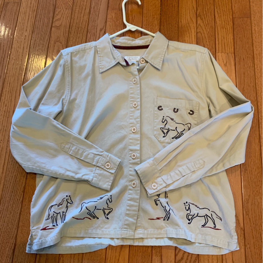 Christopher & Banks Vintage Horse Shacket